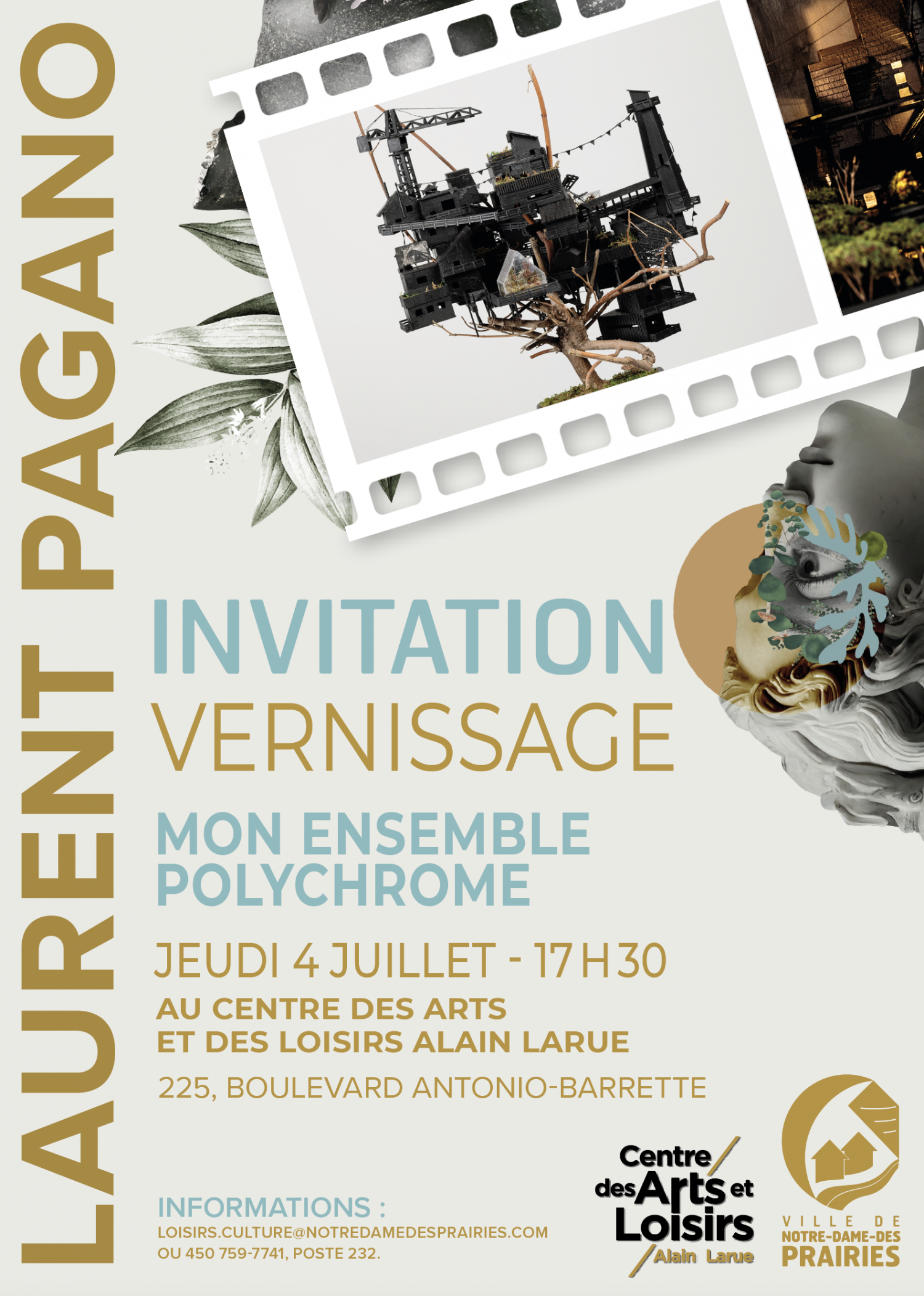 Exposition Mon ensemble polychrome de l’artiste sculpteur Laurent Pagano